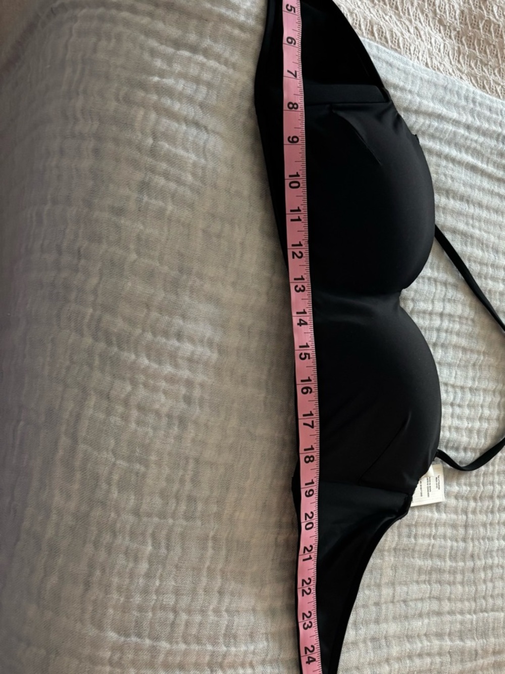 Seafolly Strapless Black Bandeau Bikini Top size 8 - Picture 10 of 12